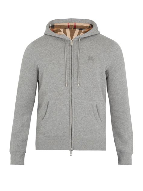 burberry zip hoodie grå|burberry zip up hoodie men.